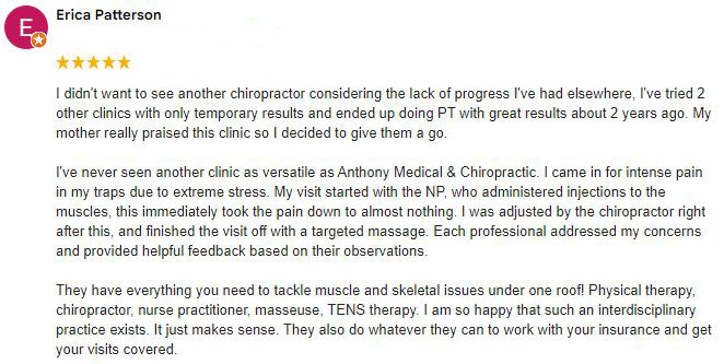 Chiropractic Temple TX Patient Testimonial